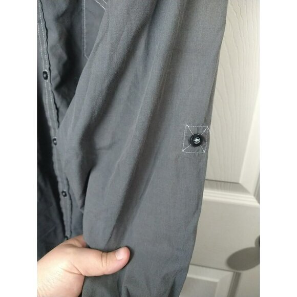 Michael Brandon Long Sleeve Grey Button Up Shirt. Size XL - Picture 7 of 12